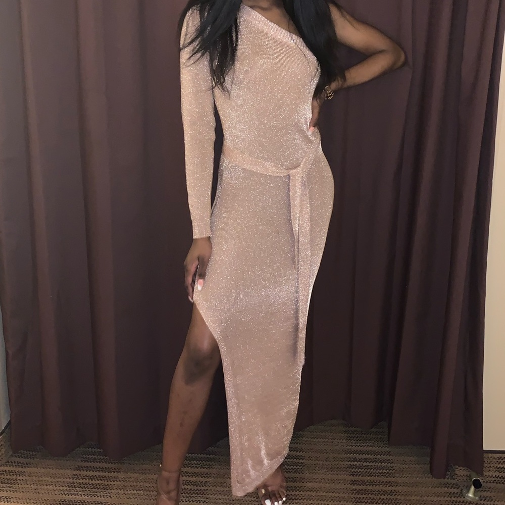 Rose gold dress